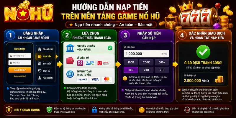 Hướng dẫn nạp tiền